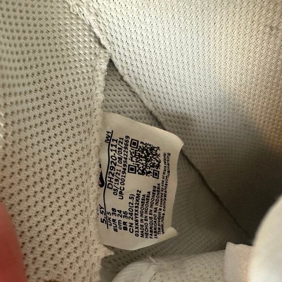 Nike Air Force One Shoes Womens Size 7 or youth size 5.5 white sneakers main image 5